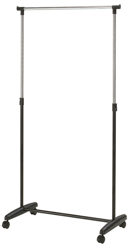 SIGNAL Nova pojazdný stojan na šaty čierna / chrómová