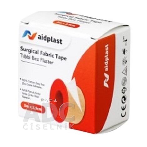 Aidplast Textilná bavlnená náplasť na cievke 5mx5,2cm 1ks