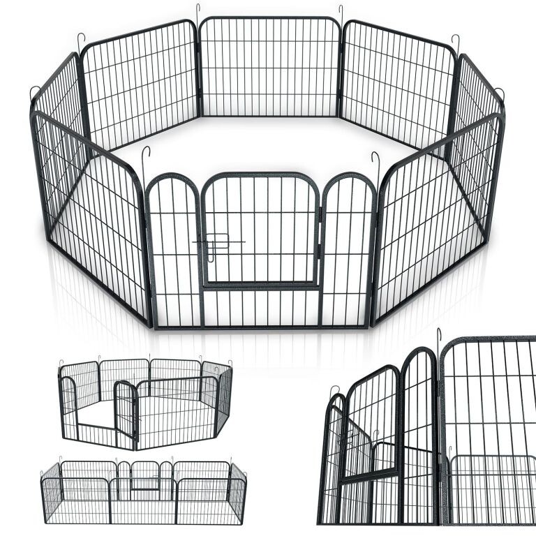 Kovová klietka pre šteniatka a malé zvieratá 160x160x60 cm