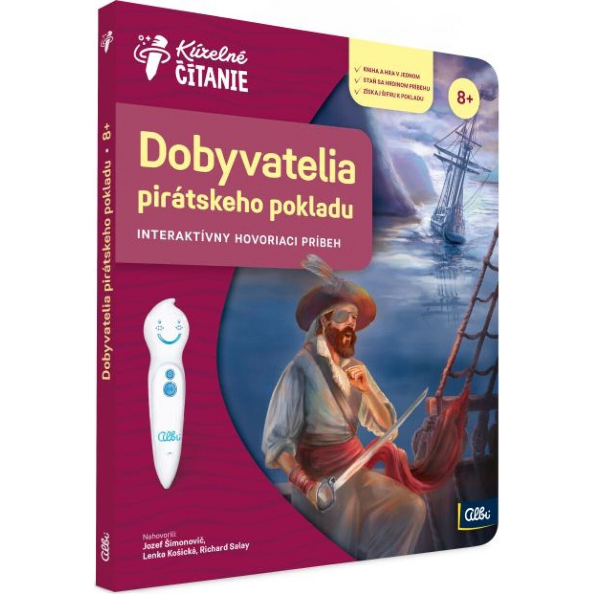 Albi Kúzelné čítanie Kniha Dobyvatelia pirátskeho pokladu SK