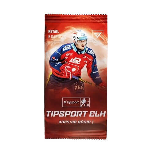 Sportzoo Hokejové karty Tipsport ELH 25/26 Retail balíček 1. séria