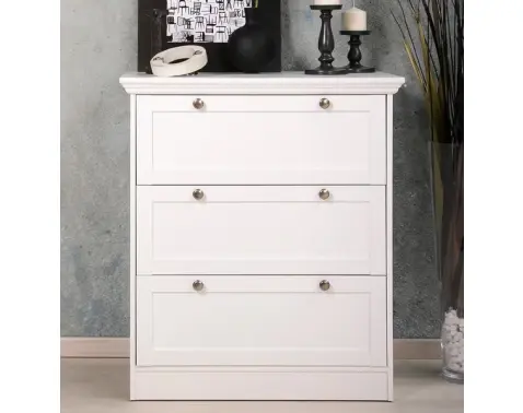 Komoda so zásuvkami Landwood, biela%