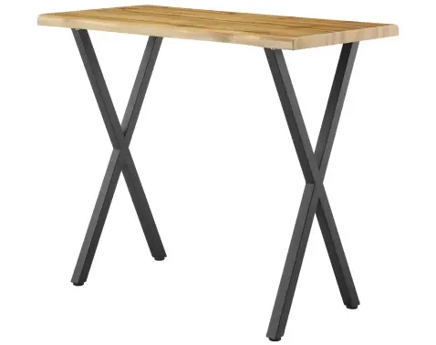 Barový stôl v zaoblenom tvare Mikkel 120x60 cm, divoký dub%