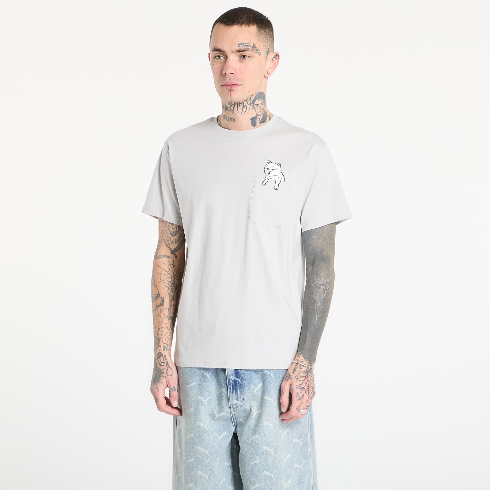 Tričko RIPNDIP For Sale Pocket Tee Grey XL