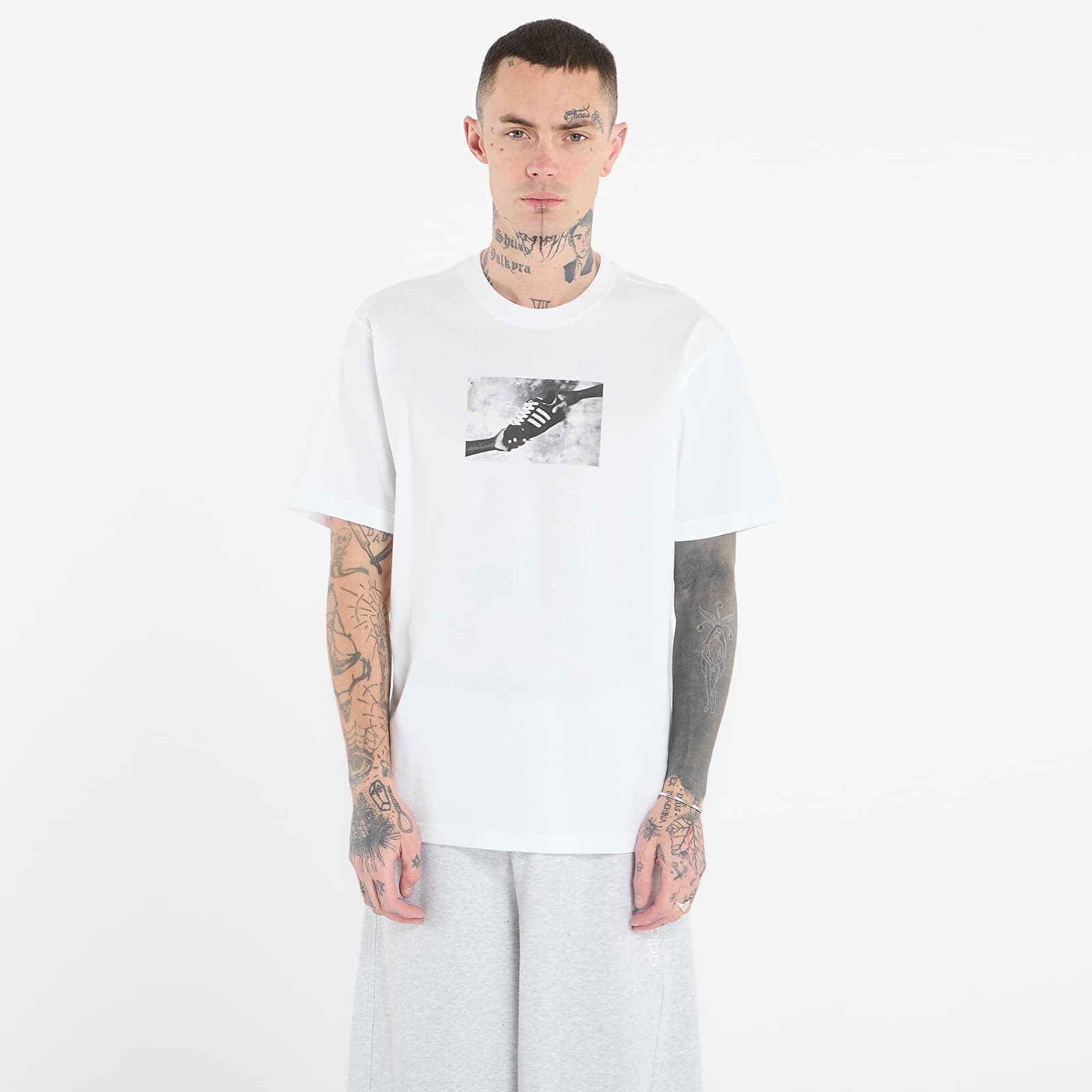 Tričko adidas Gfx T White S