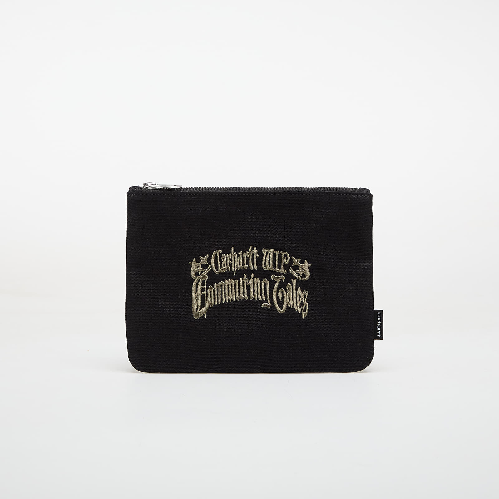 Peňaženka Carhartt WIP Canvas Graphic Zip Wallet Commuting Tales Embroidery/ Black Universal