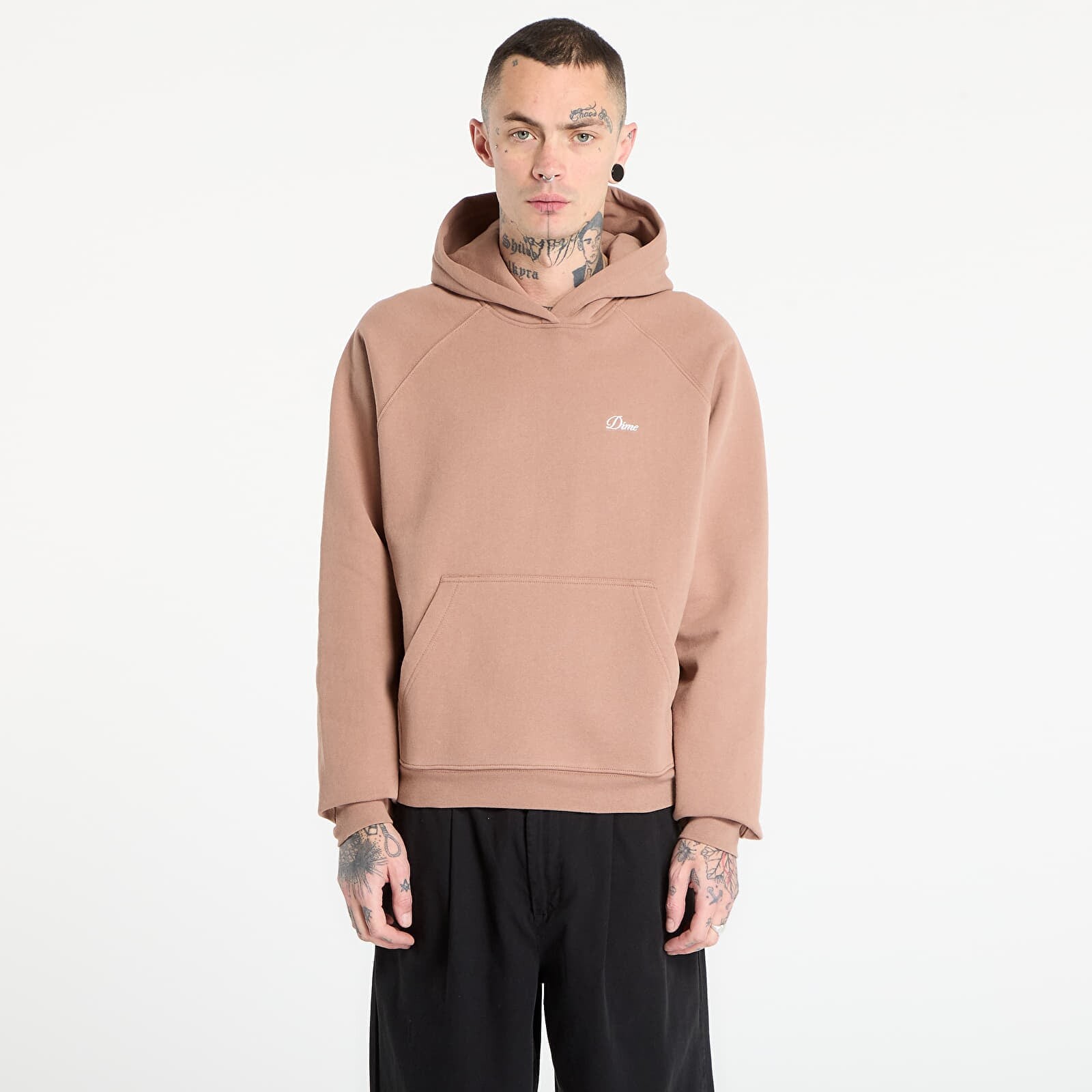 Mikina DIME Cursive Small Logo Hoodie UNISEX Sepia L