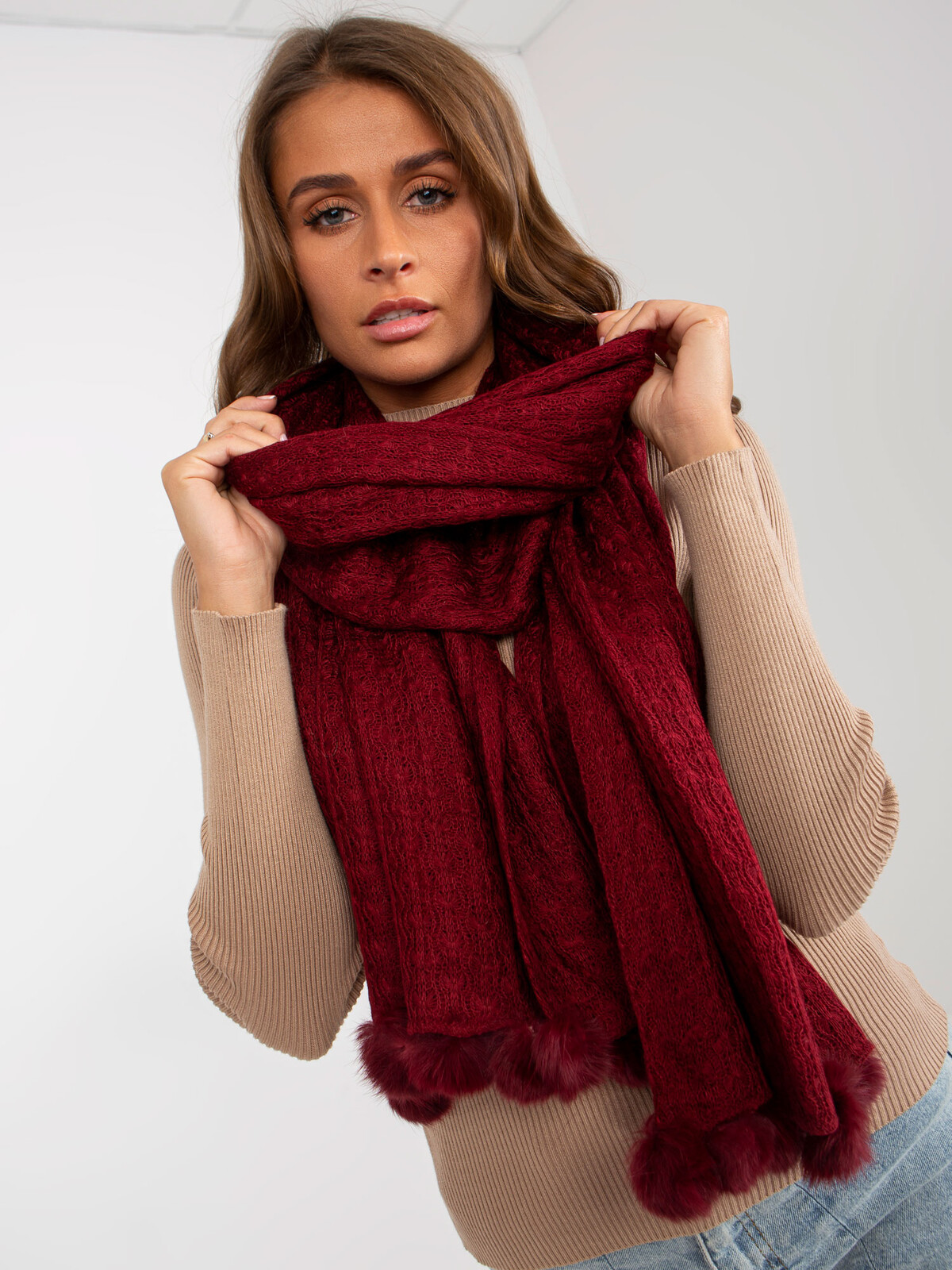 Scarf-AT-SZ-E-318.57P-burgundy
