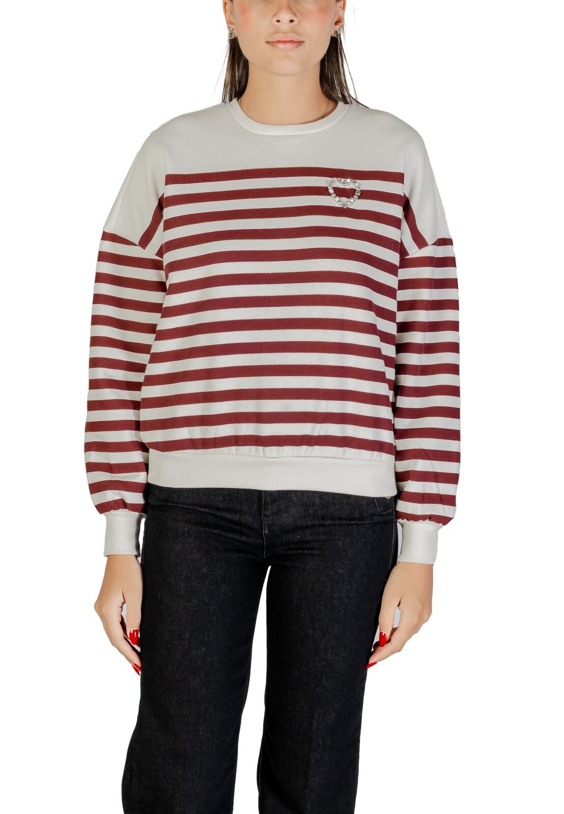 Dámska pruhovaná mikina Only