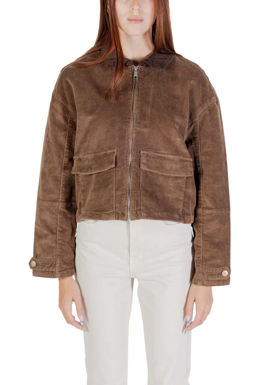 Hnedá prechodná bunda Only