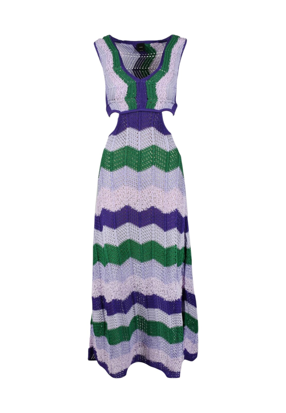 Dámske pruhované maxi šaty Pinko