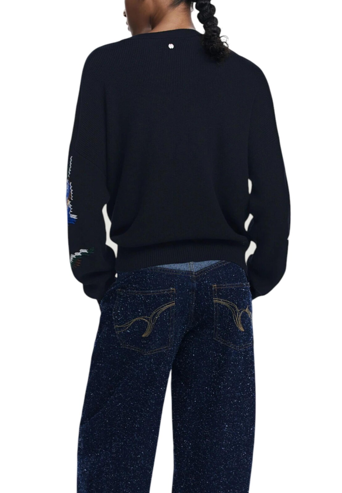 Desigual dámsky sveter s kvetinovým vzorom