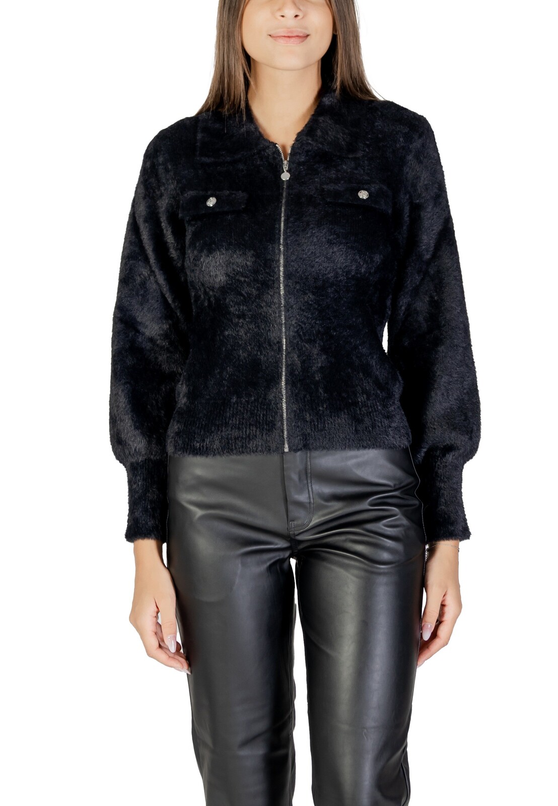 Čierna prešívaná bunda Morgan De Toi