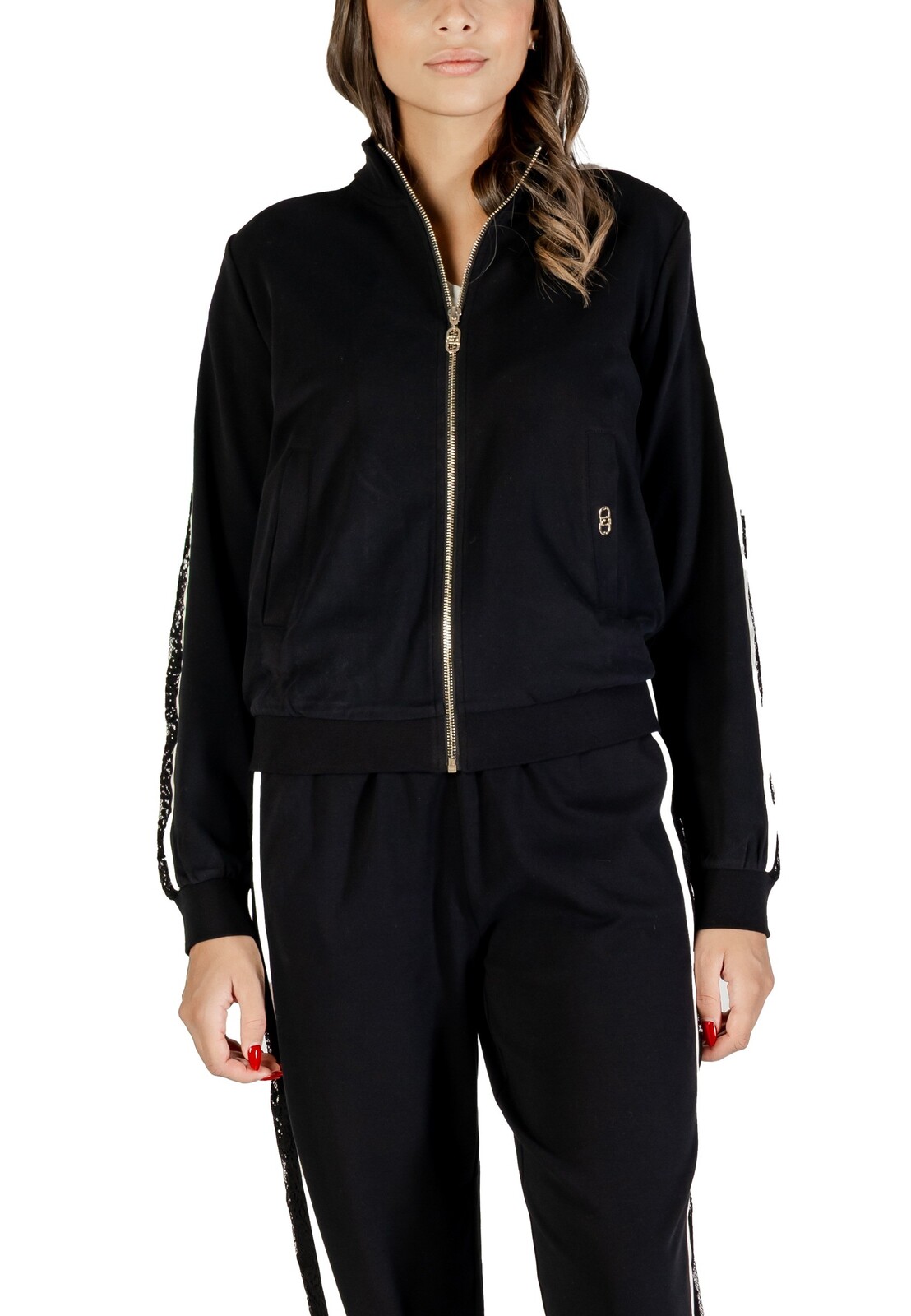 Liu Jo čierna mikina so zipsom