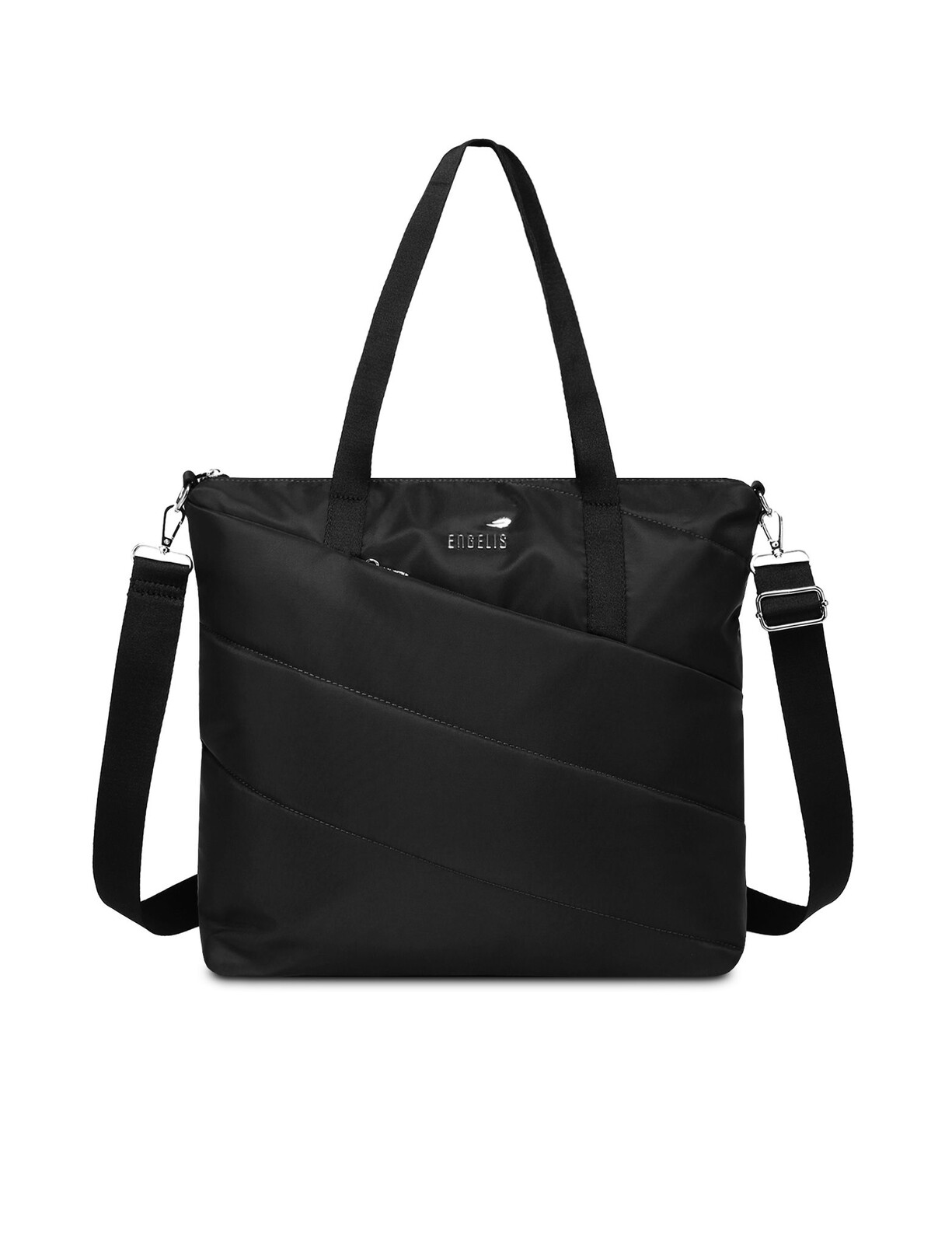 Čierna prešívaná taška Laura