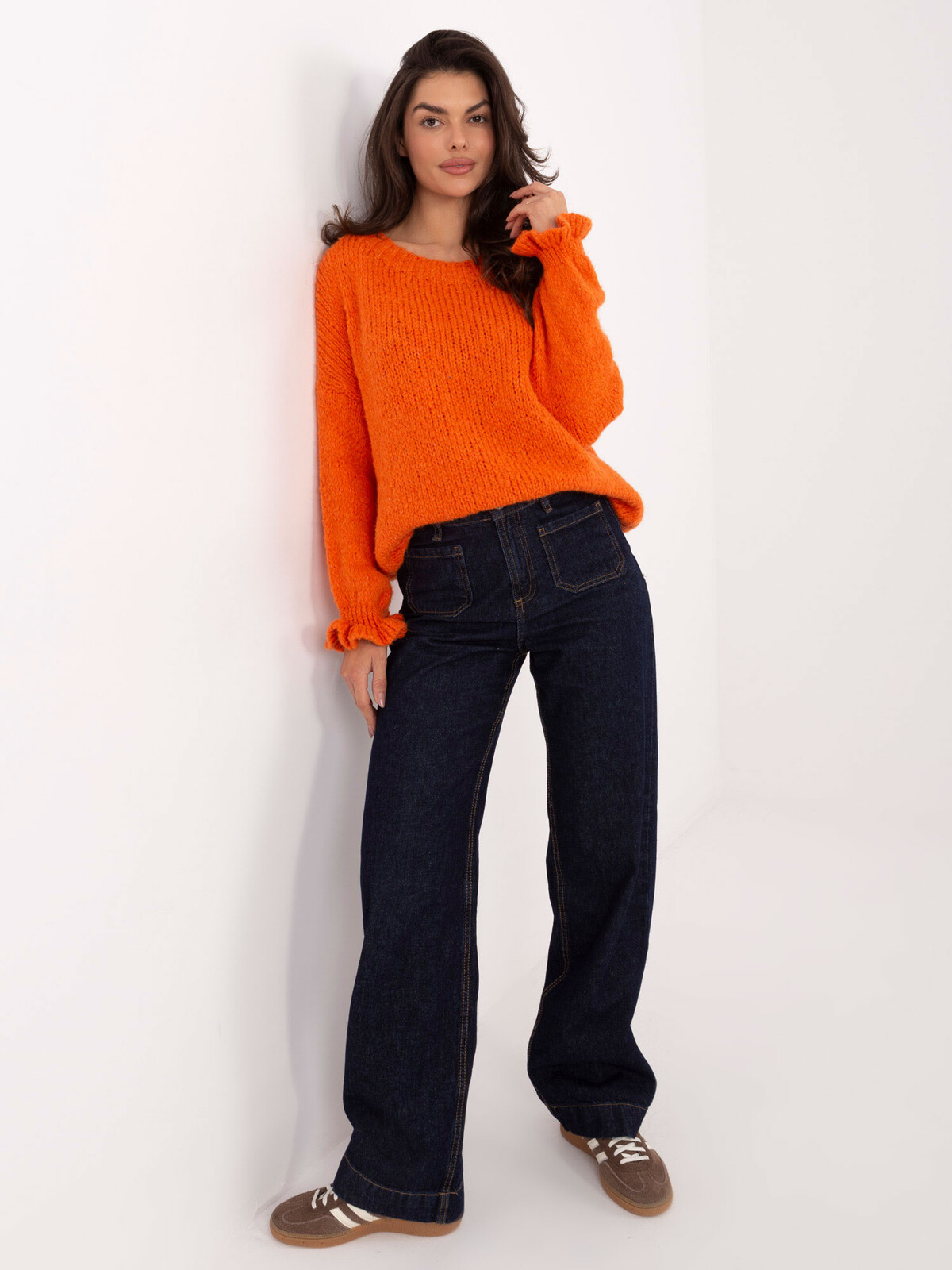 Oranžový sveter MI-SW-2912.10X