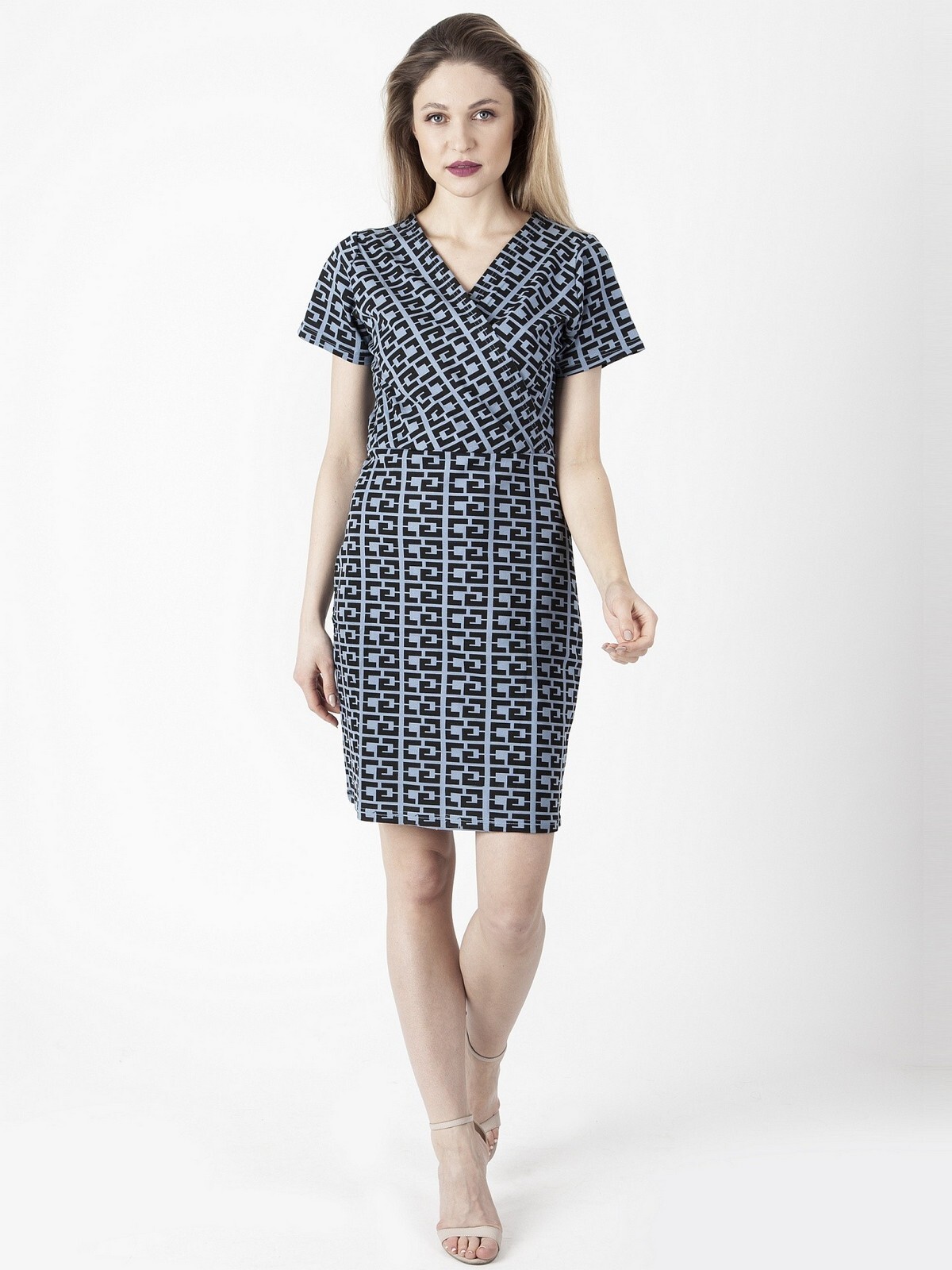 PERSO Woman's Women's dress with a cache-coeur neckline