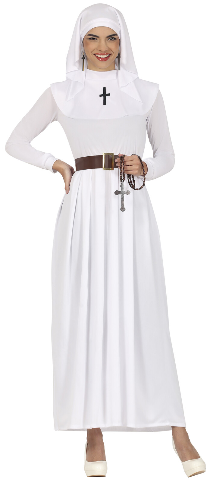 Guirca Dámsky kostým - Biela mníška Veľkosť - dospelý: M