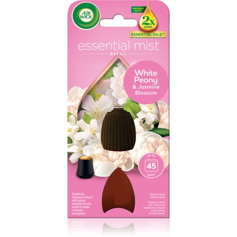 Air Wick Essential Mist White Peony & Jasmine Blossom náplň do aróma difuzérov 20 ml