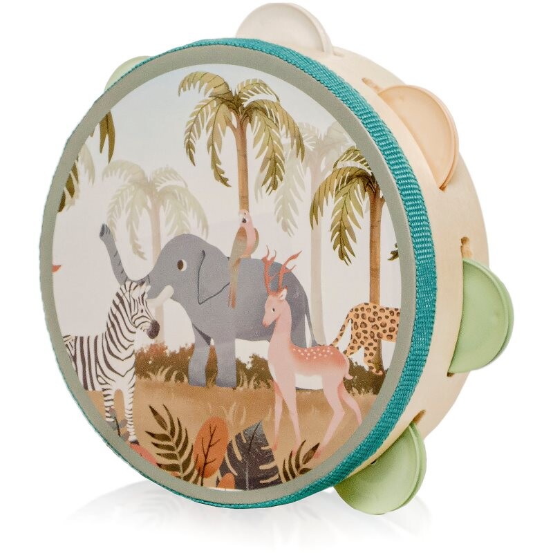 Zopa Wooden Tambourine Montessori hudobná hračka z dreva 1 ks