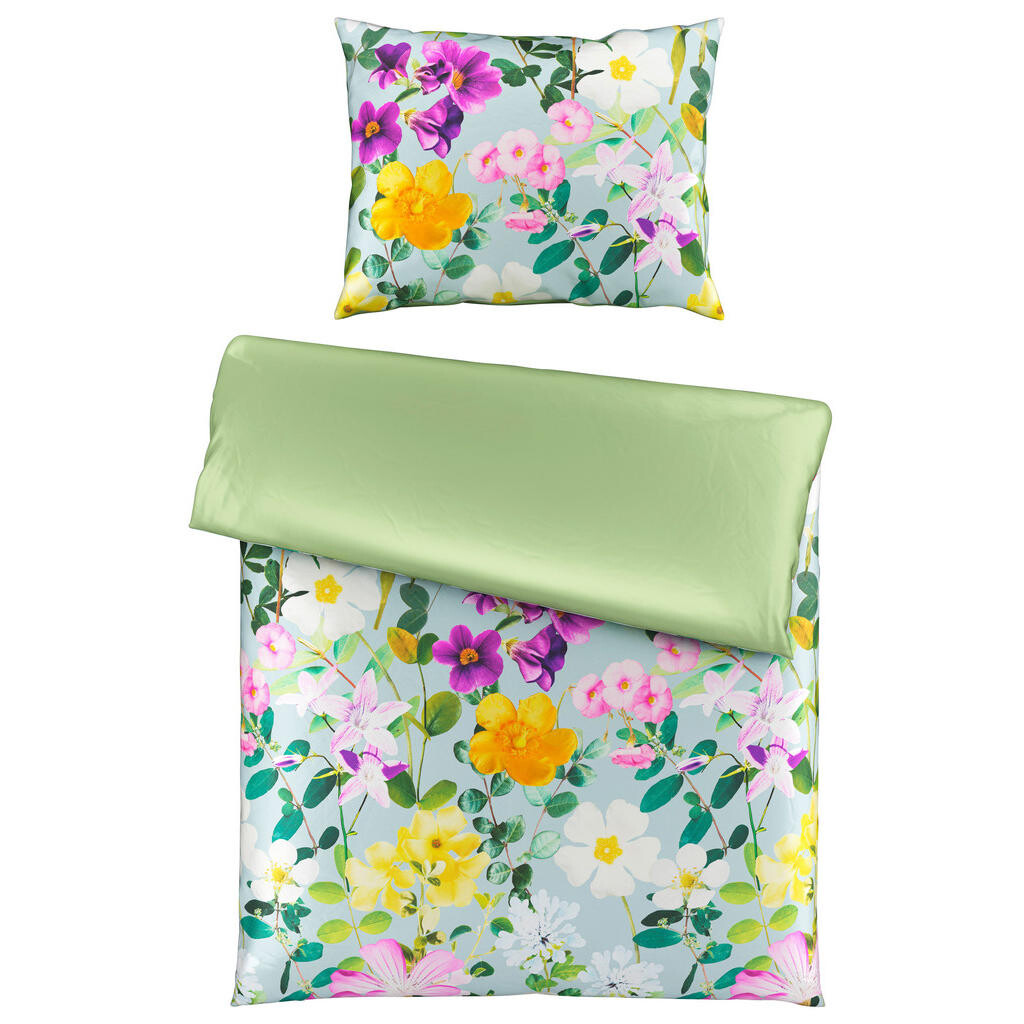 Bio:Vio OBOJSTRANNÁ POSTEĽNÁ BIELIZEŇ, satén, viacfarebná, 140/200 cm