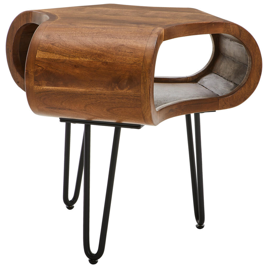 Livetastic PRÍRUČNÝ STOLÍK, akácia, čierna, farba akácie