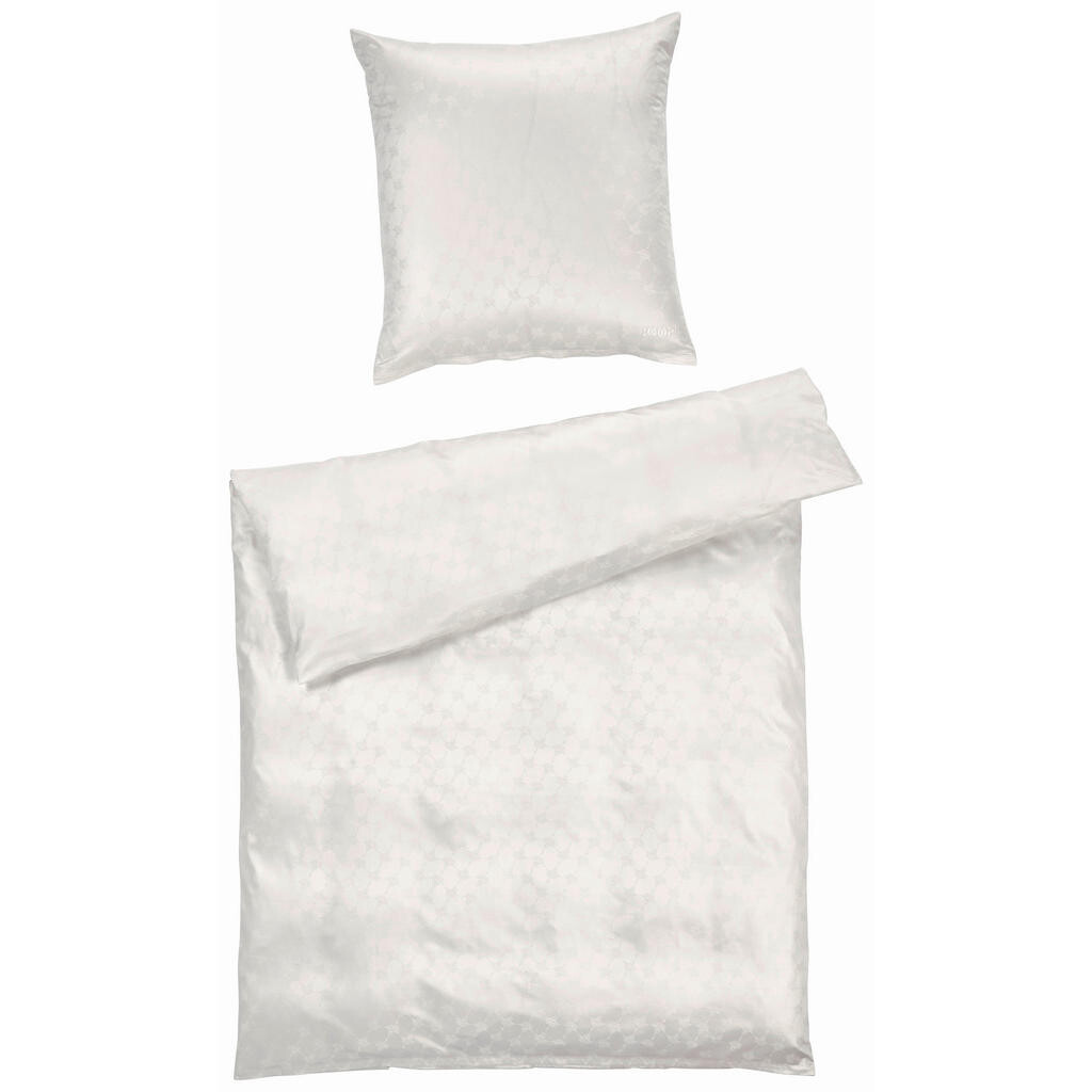 Joop! POSTEĽNÁ BIELIZEŇ, satén, biela, 155/220 cm