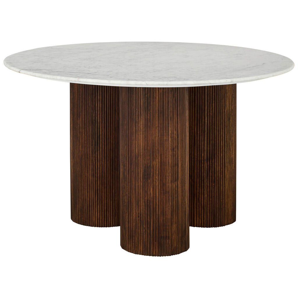 MID.YOU JEDÁLENSKÝ STÔL, mangové drevo, hnedá, prírodná farba, 130/130/76 cm