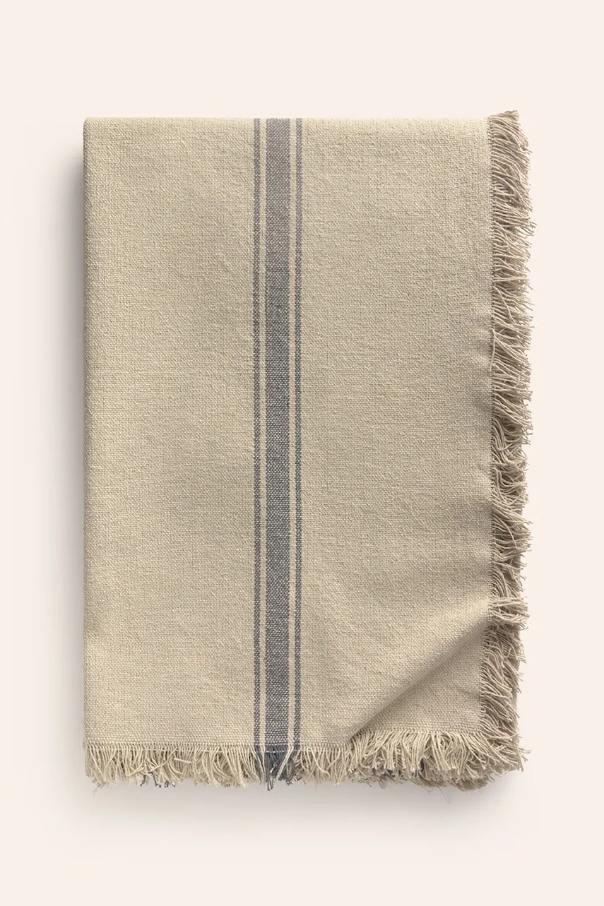 Bavlnený obrus Calma House Begur 160 x 200 cm modrá farba