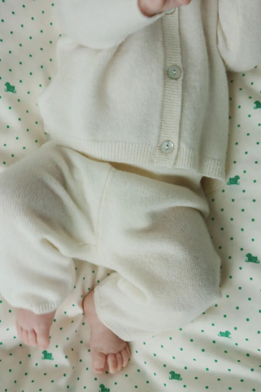 Detské vlnené nohavice Fanga Fontana SAVORA PANTS béžová farba, jednofarebné, FA100048