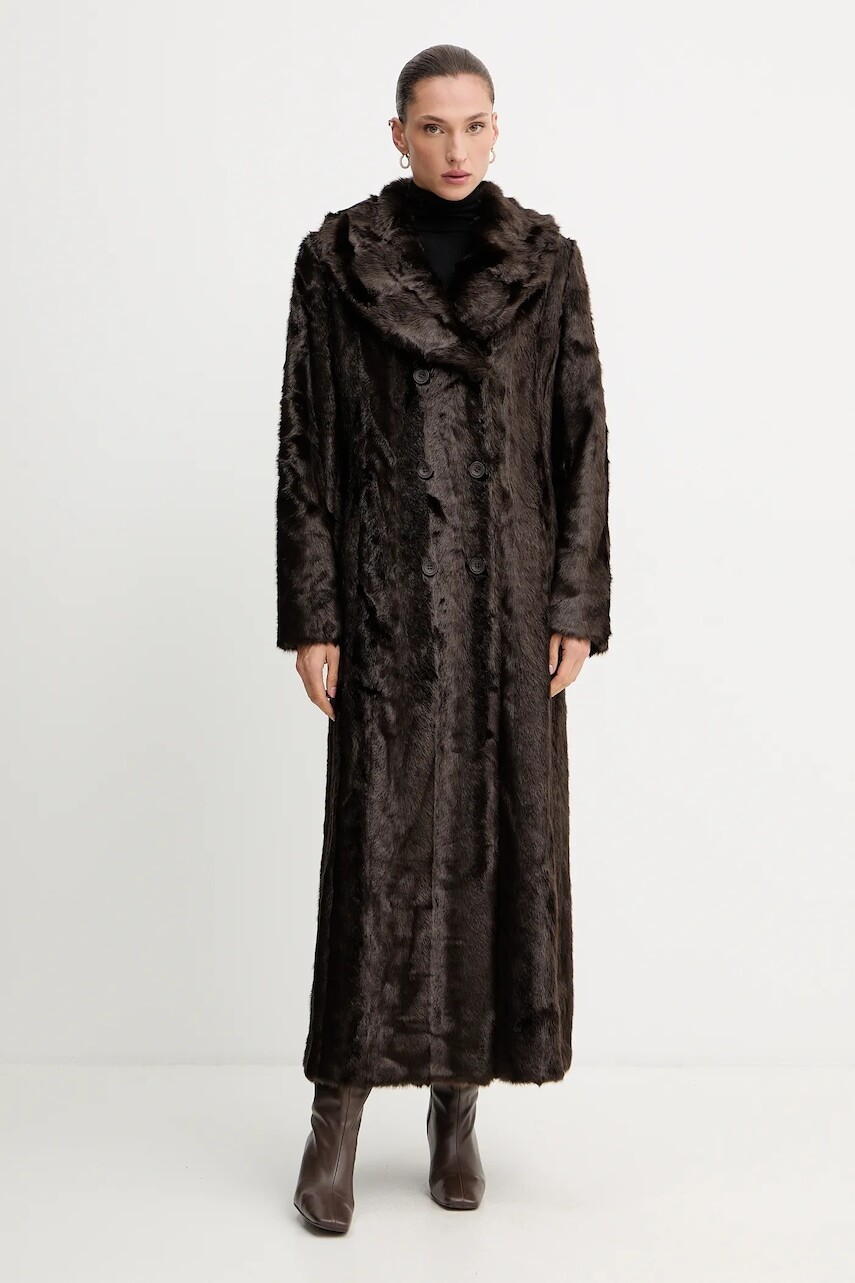 Kabát Blugirl Blumarine hnedá farba, RF5141.E0854