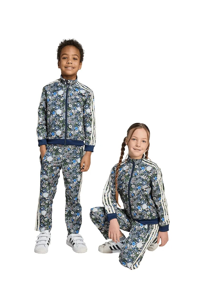 Detská tepláková súprava adidas Originals tmavomodrá farba, JV7724