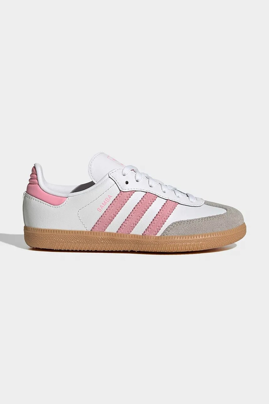 Detské tenisky adidas Originals SAMBA OG biela farba, JQ2024