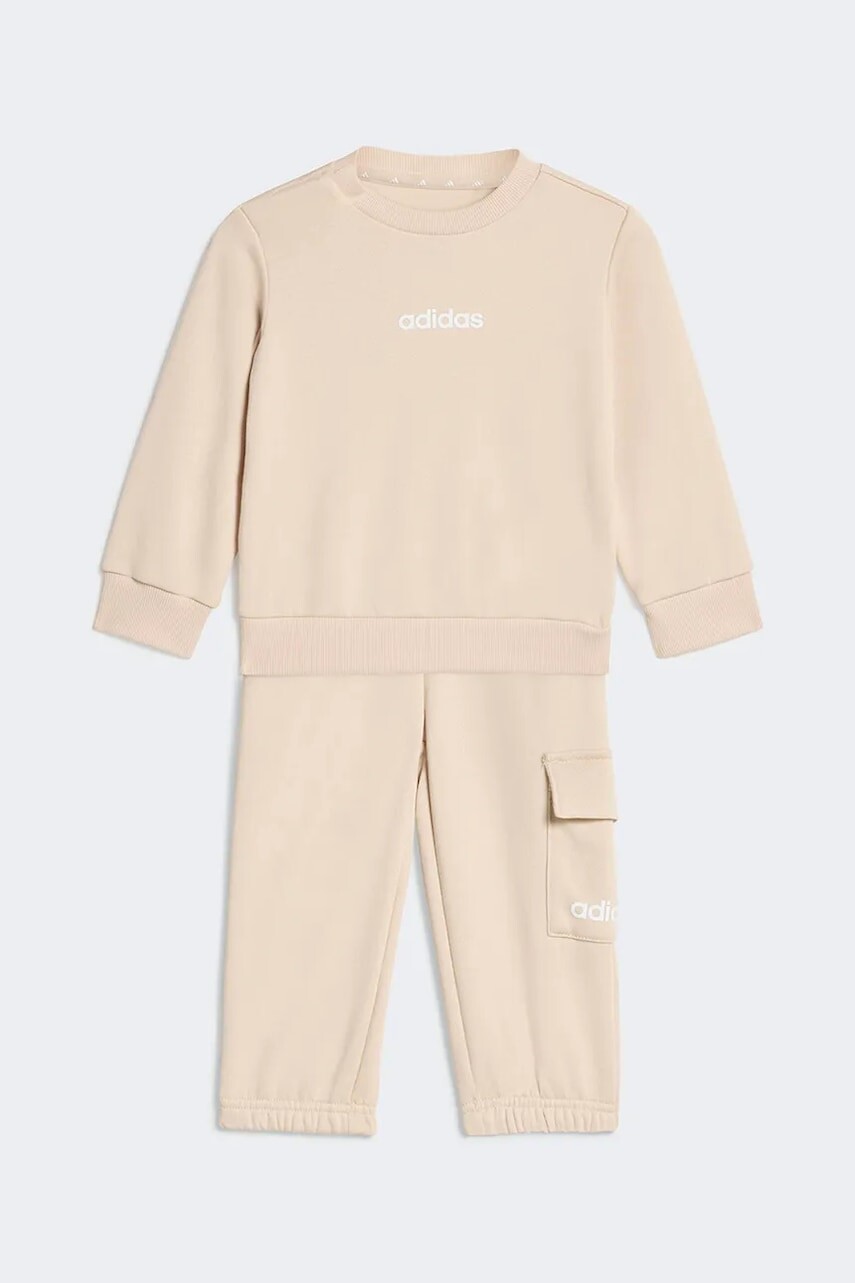 Tepláková súprava pre bábätká adidas béžová farba, KE0862