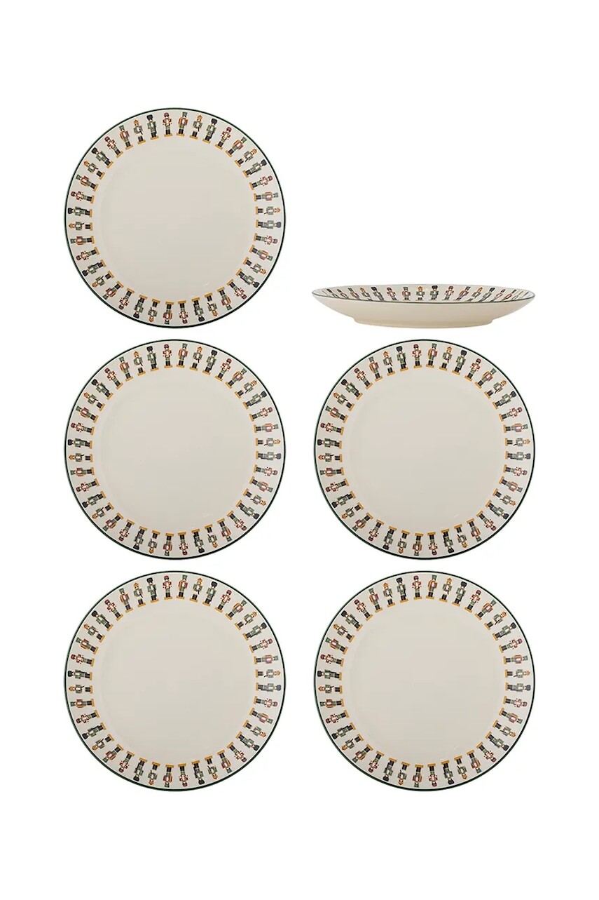 Sada vianočných dezertných tanierov Bloomingville Jolly 20 x 3 cm 6-pak viac farieb