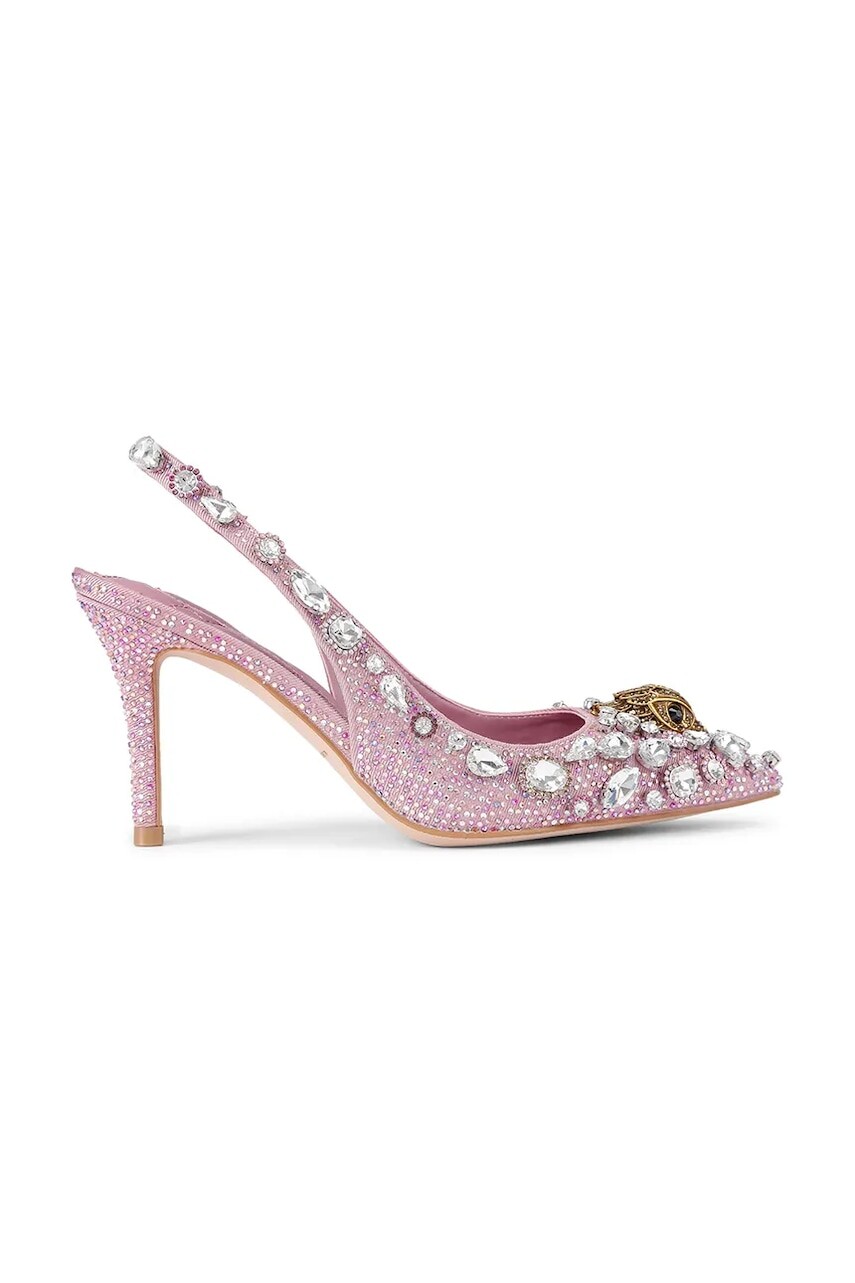 Lodičky Kurt Geiger London Belgravia C High Sling ružová farba, 5385853609
