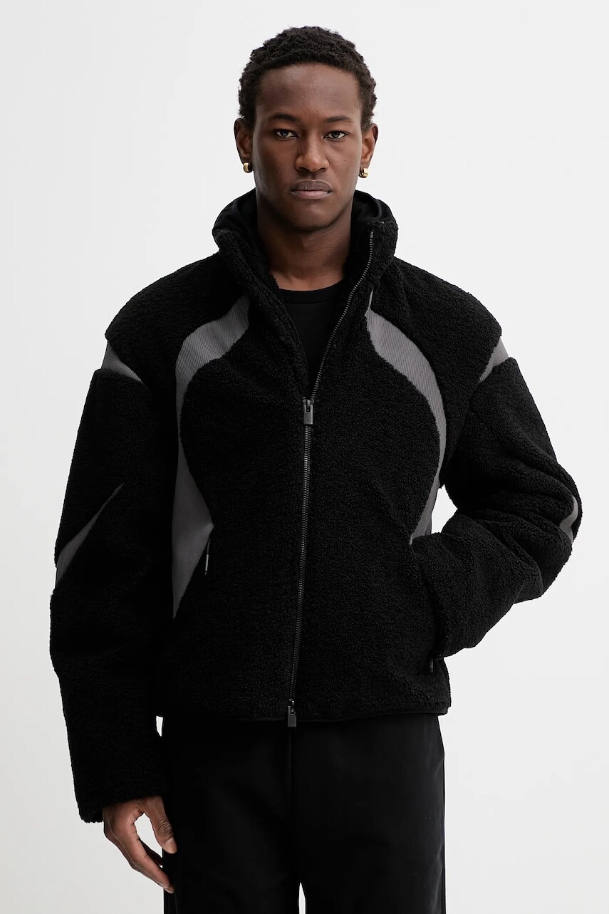 Bunda Heliot Emil čierna farba, zimná, AW25_M_02_139_BLK01_CO