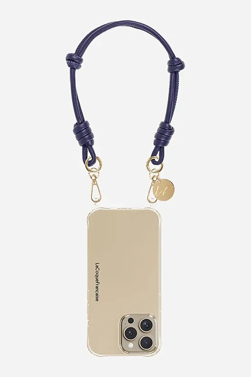 Remienok na telefón LaCoqueFrançaise Nolan 40 cm tmavomodrá farba