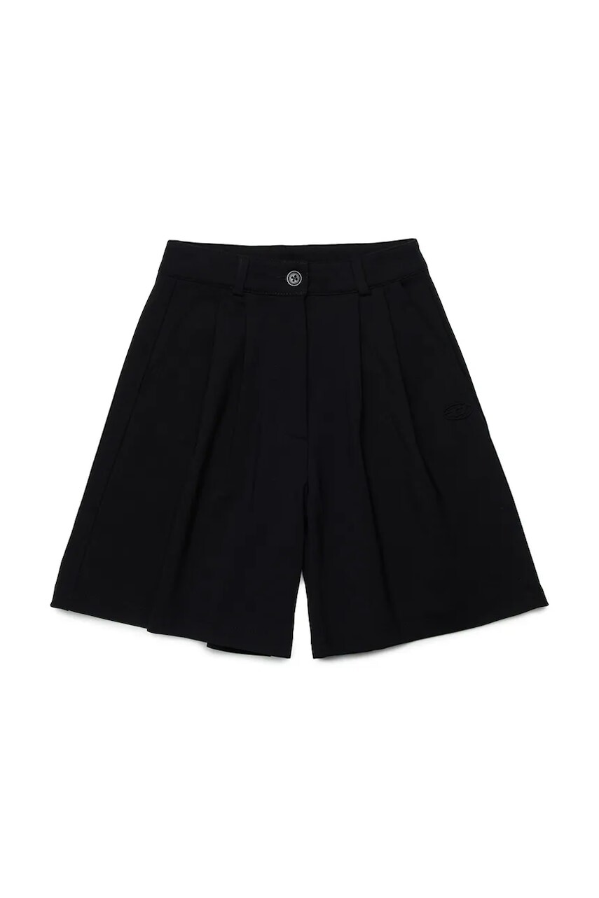Detské viskózové šortky Diesel PALLYN SHORTS čierna farba, jednofarebná, J02674