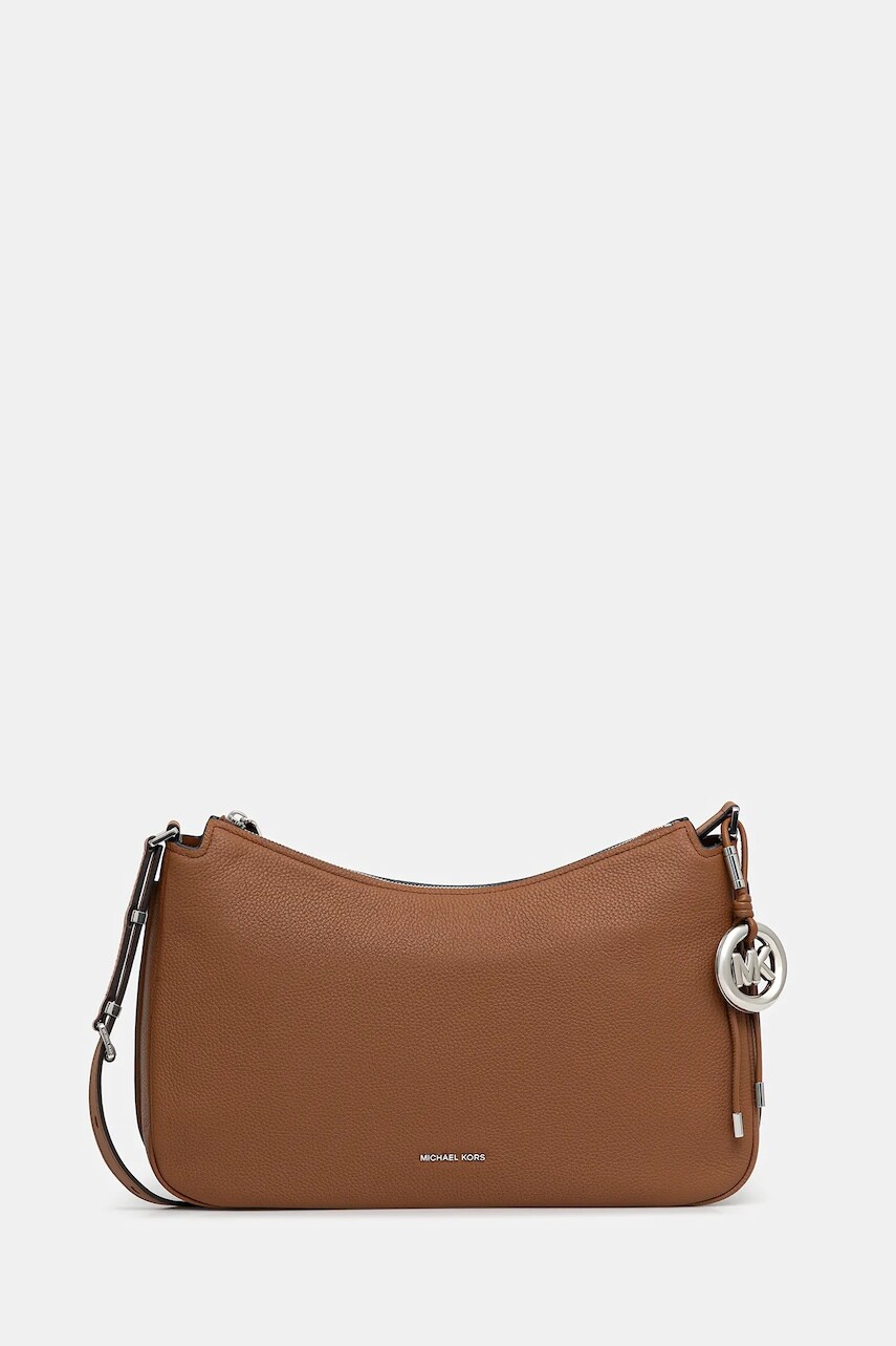 Kožená kabelka MICHAEL Michael Kors hnedá farba, 30F5SY5M6L