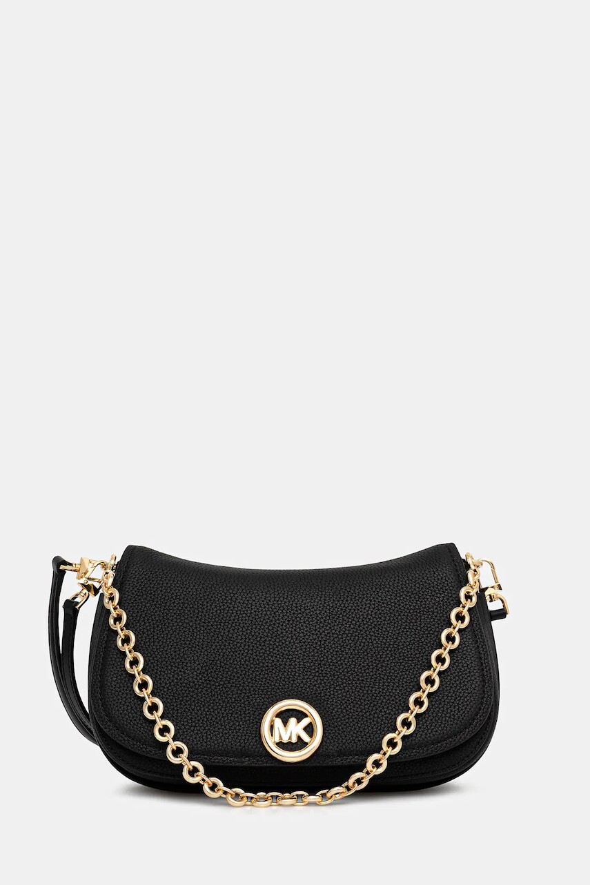 Kožená kabelka MICHAEL Michael Kors čierna farba, 30R6GY5S2L