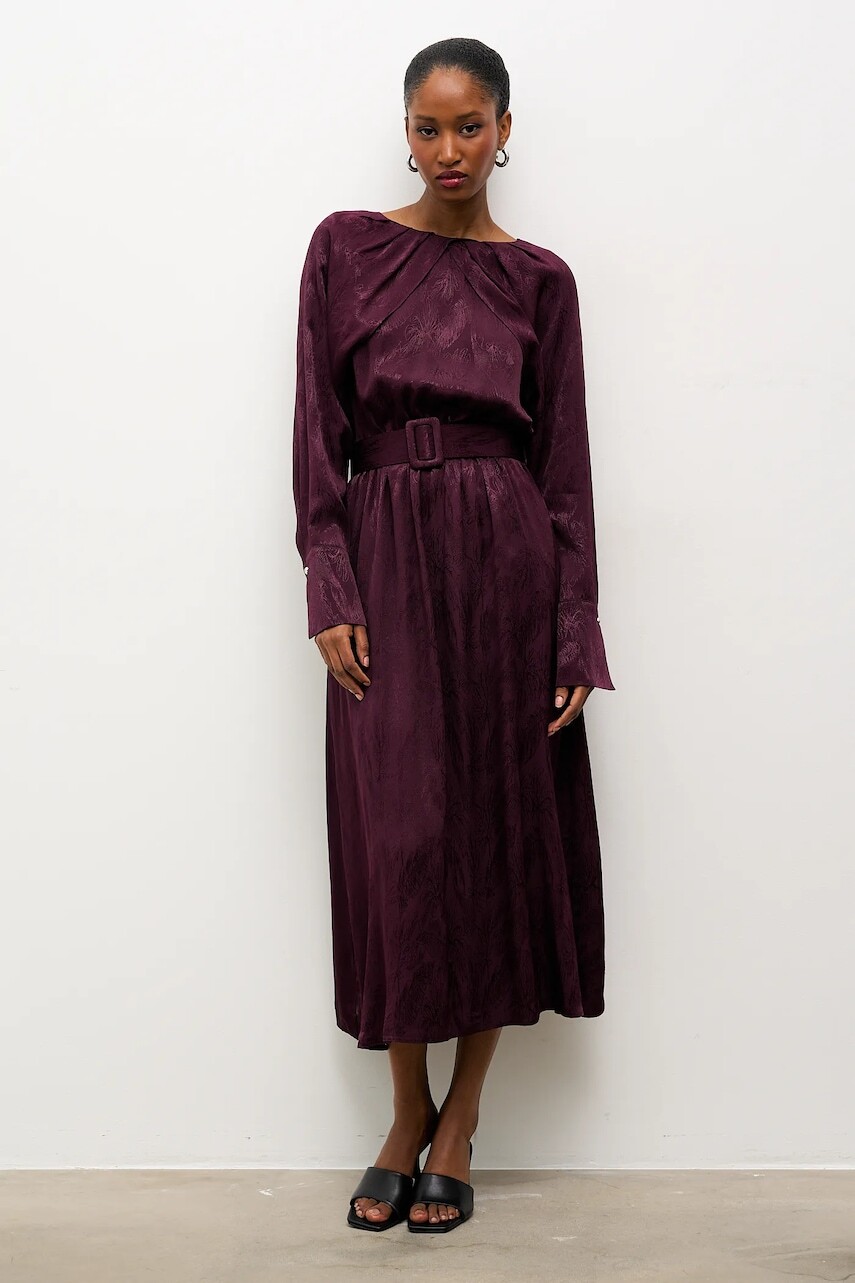 Šaty Answear.LAB bordová farba