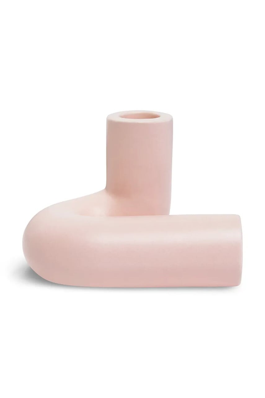 Dekoračný svietnik Octaevo Templo 11 x 8,5 cm ružová farba