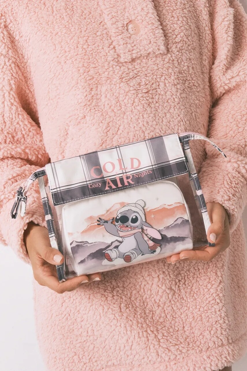 Sada kozmetických tašiek women'secret x LILO & STITCH 3-pak ružová farba, 4842030