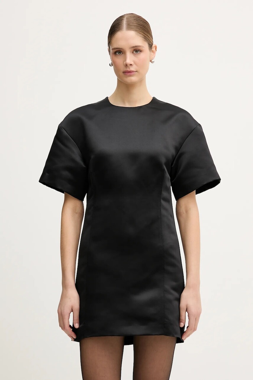 Šaty IBlues DOGMA čierna farba, mini, priliehavé, 2527226025200