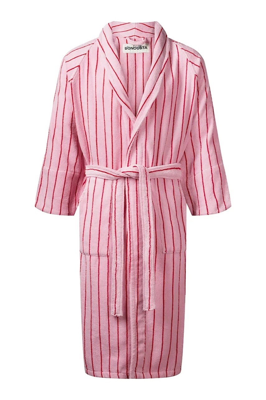 Bavlnený župan Bongusta Naram S/M ružová farba