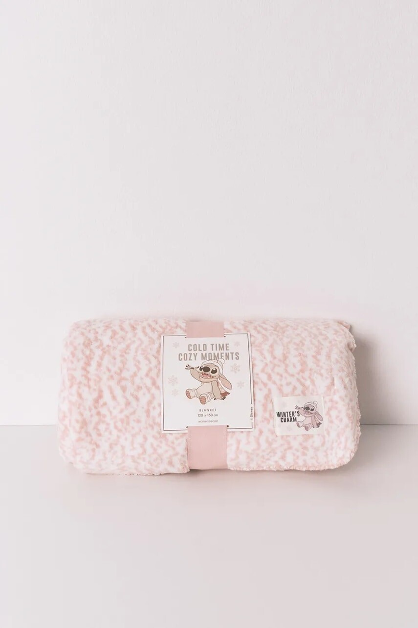 Deka women'secret x LILO & STITCH 150 x 120 cm biela farba, 1372601