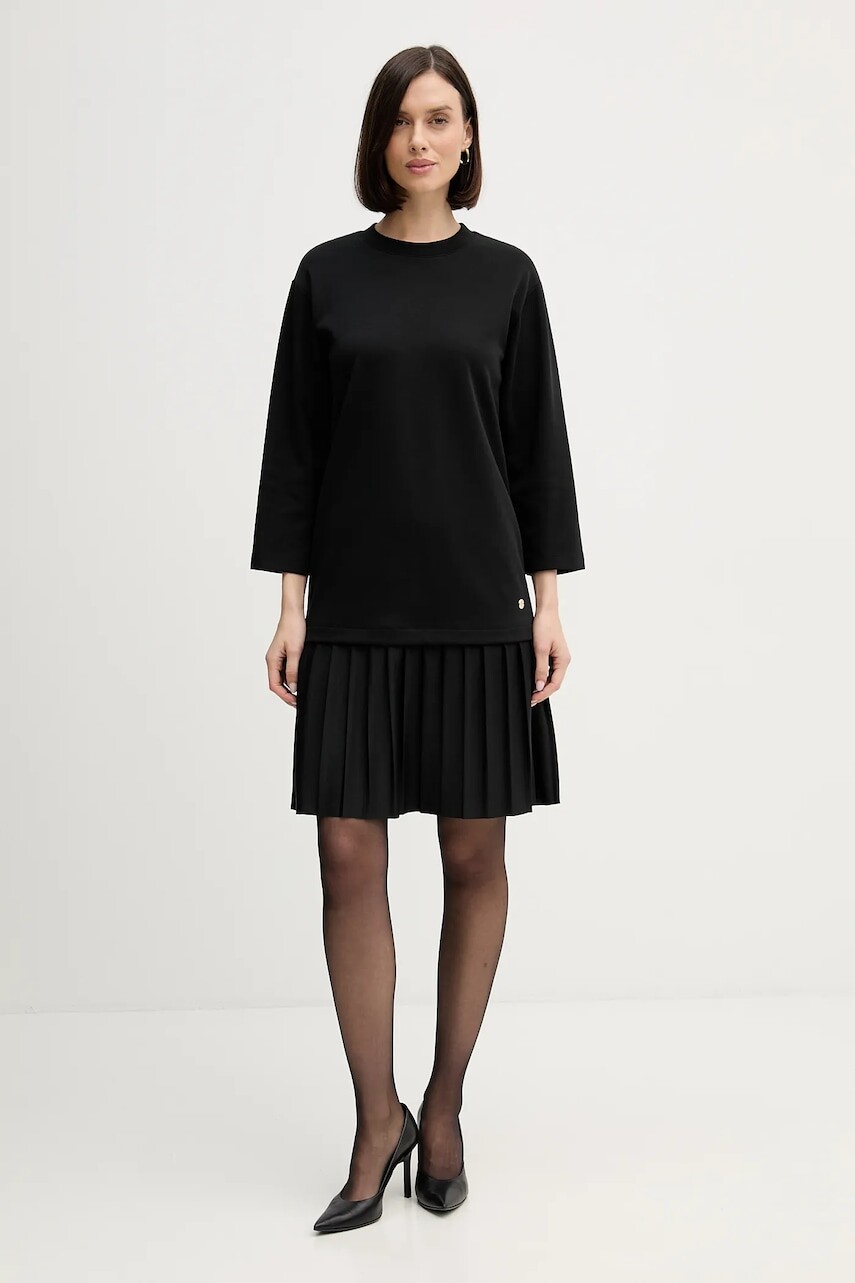 Šaty Joop! čierna farba, mini, rovný strih, 30100162