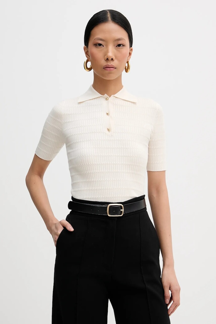 Tričko Marella LEGNO dámske, béžová farba, 2613361101200