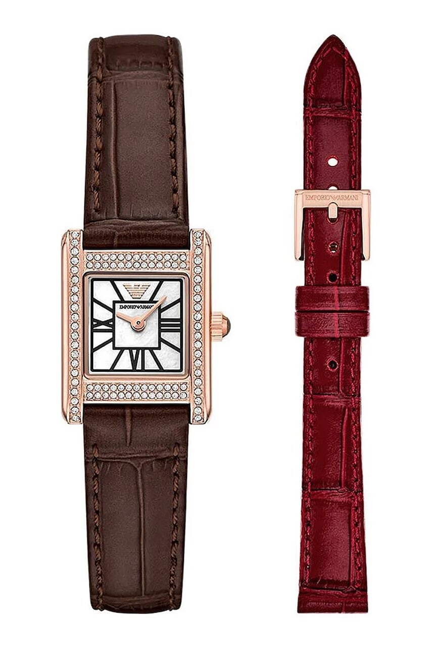 Hodinky Emporio Armani dámske, zlatá farba, AR80083SET